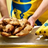 Galletas de banana sencillas de Chiquita con pepitas de chocolate