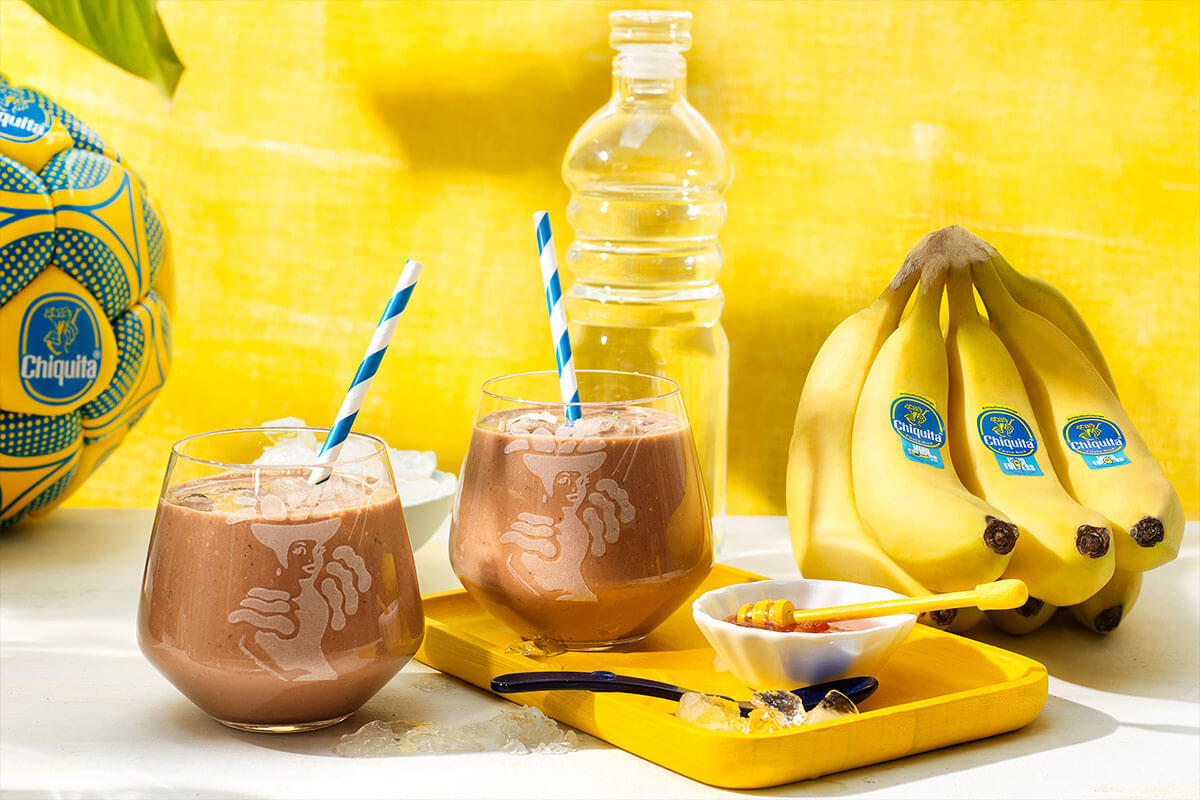 Batido de proteínas posentreno de banana Chiquita