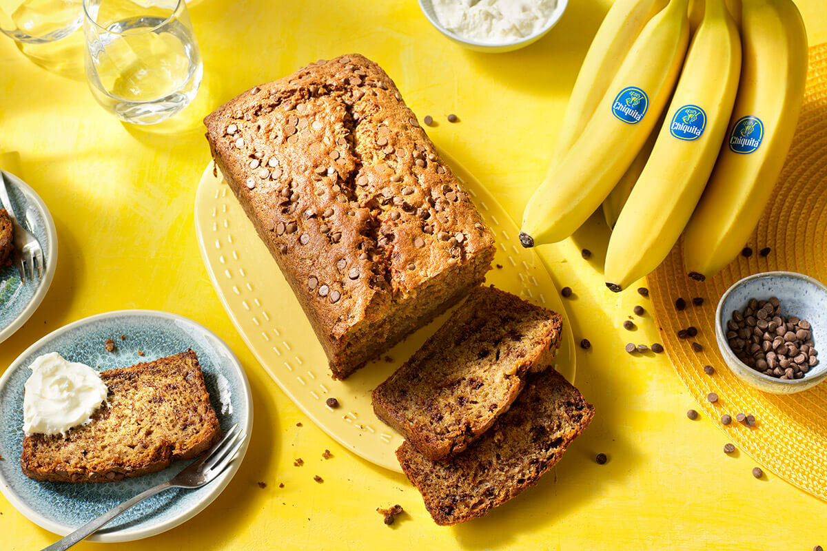 Pan de banana Chiquita con pepitas de chocolate