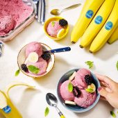 Frozen Banana nice cream by Chiquita