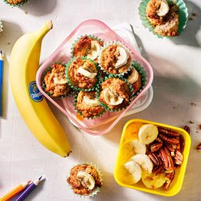 Miniyogur saludable / muffins de banana