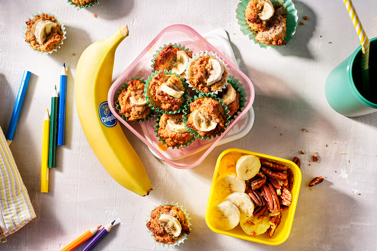 Miniyogur saludable / muffins de banana