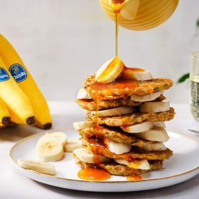 Tortitas de sobras con banana, calabacín y zanahoria