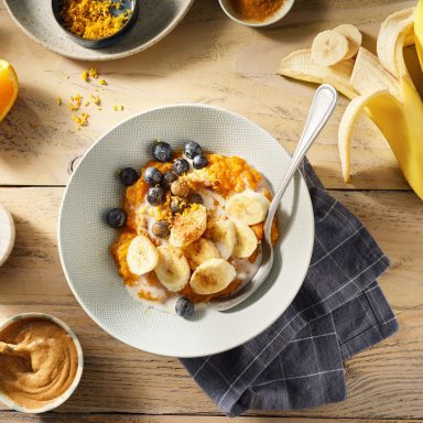 Tazón de papas y bananas Chiquita para el desayuno