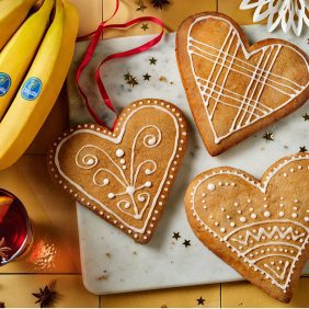 Galletas «lebkuchen» alemanas con bananas