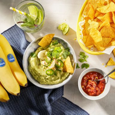 Fiesta de guacamole y banana Chiquita