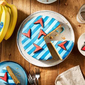 Tarta de banana Chiquita, naranja y jengibre