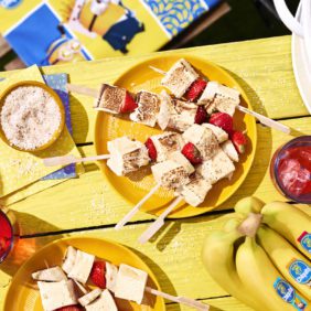 Malvaviscos de banana Chiquita para barbacoa