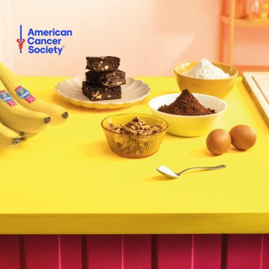 Brownies Chiquita Banana con cacao sin azúcar